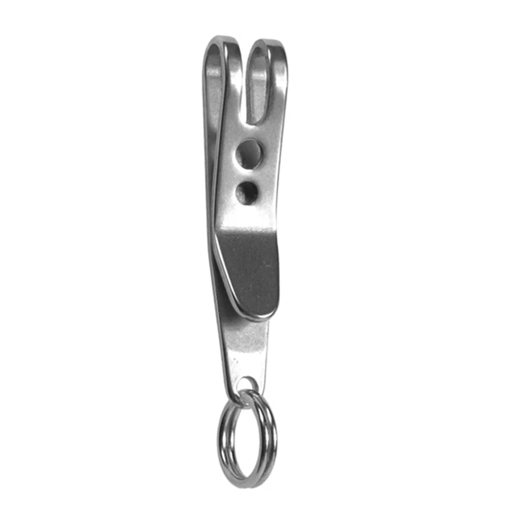 

1 Mini Portable Pocket Suspension Clip EDC Outdoor Camping Stainless Steel Multi-function Key Chain Hanging Tools Key Chain Clip