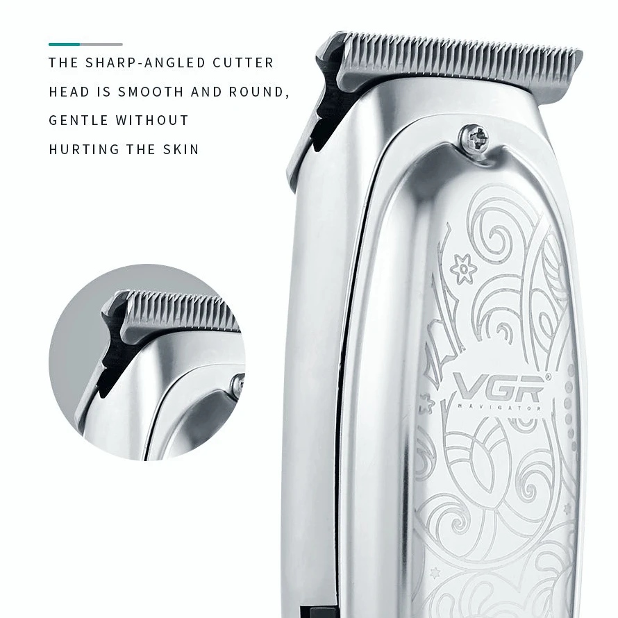 VGR Retro Pattern Hair Cutting Machine Metal Electric Hair Clipper Professional Hair Trimmer For Men Haircut Machine Barber V061 enlarge