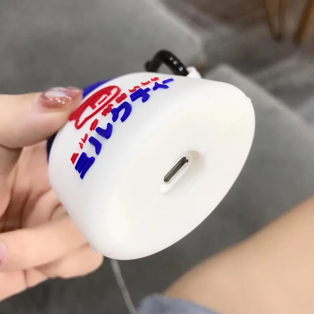 3D милый мальчик японский сладкий Молоко+ кольцо Беспроводная bluetooth-гарнитура силиконовый чехол для Airpods Earphne защитные противоударные чехлы