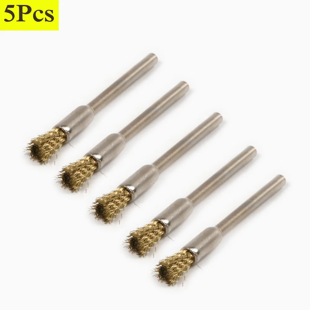 Новинка набор кистей для чистки проволоки диаметром 5 мм 3 ручка в форме ручки