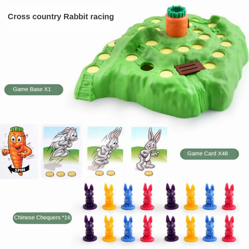 

Rabbit Trap Set Children's Chess Carrot Adventure Parent-child Interactive Educational Toy Family Party Game