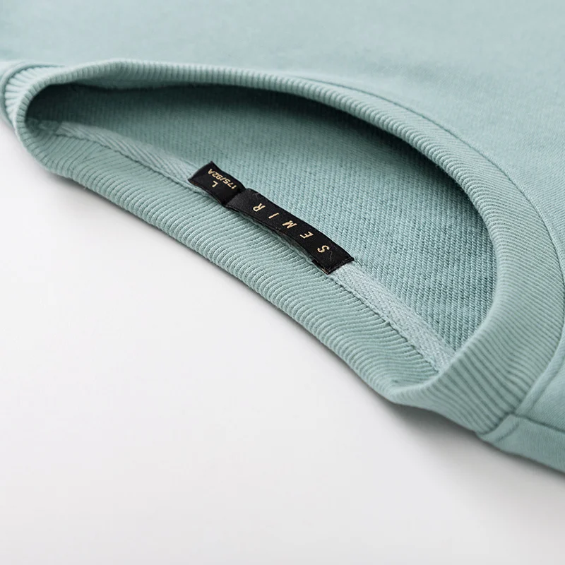Свитшот SEMIR Мужской Свободного Покроя худи с круглым вырезом открытыми плечами