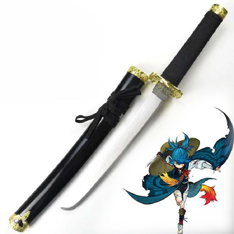 54 см Touken Ranbu онлайн деревянный меч оружие Sayosamonji нож Косплей самурайский катана