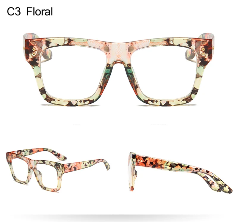 

Fashion Sunglasses Women Luxury Brand Designer Vintage Sun Glasses Female Rivet Shades Big Frame Style Eyewear UV400