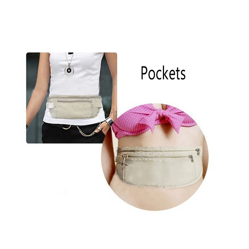 Спортивная поясная сумка для бега с защитой от кражи уличный дорожный кошелек