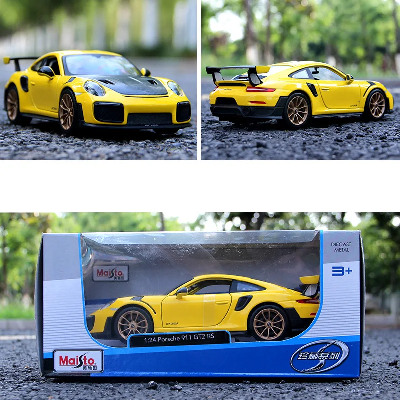 Модель автомобиля Maisto 1:24 Porsche 911GT2 RS Roadster модель из сплава украшение коллекционная
