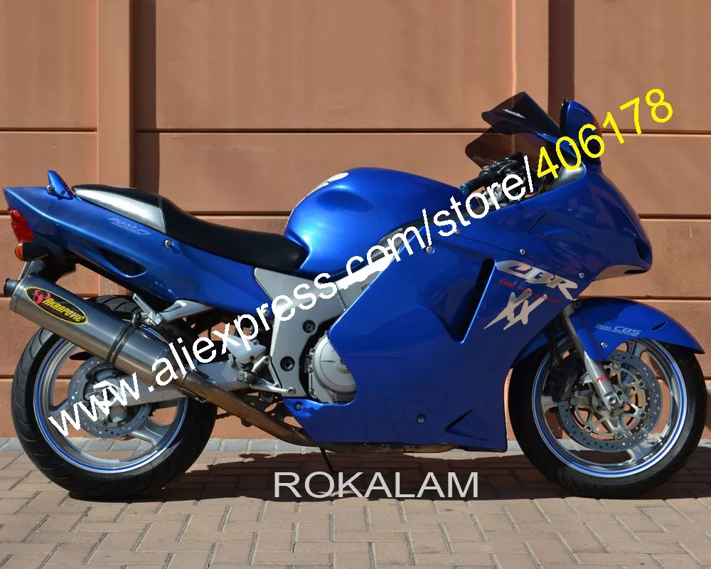 

For Honda CBR1100XX 96 97 98 99 00 01 02 03 04 05 06 07 CBR 1100 XX 1996-2007 Blue Fairing Kit (Injection Molding)