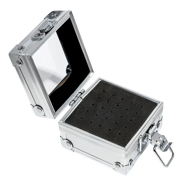 25 Holes Nail Drill Grinding Bit Holder Box Display Storage Container Polishing Head Stand Metal Organizer Case | Красота и здоровье