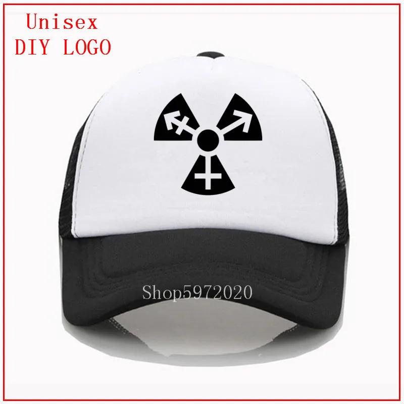 Черная футболка с символом транс-излучения векторные кепки-тракеры для мужчин и