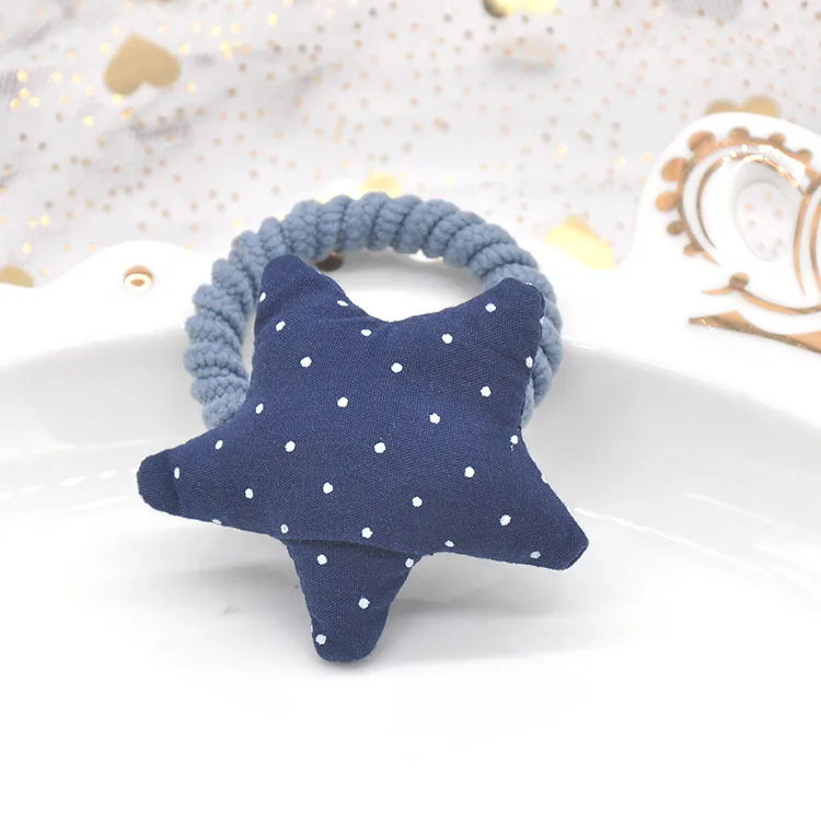 

Children's wavelet dot star hairpin girls fabric three-dimensional side clip top clip baby cute hairpin hair accessory head