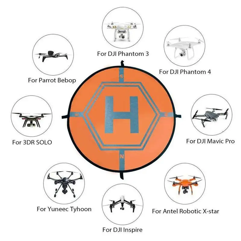 Посадочная площадка вертолетная Складная для Dji Phantom 4 3 Mavic Pro Drone Rc Quad Copter | Спорт и