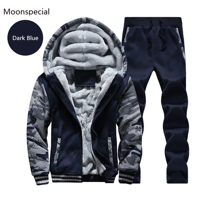 Winter Coat Men Casual Inner Fleece Thick Hooded Parka Men Clothing Brand Camouflage Windproof Warm Tracksuit Man Hoody Outwear