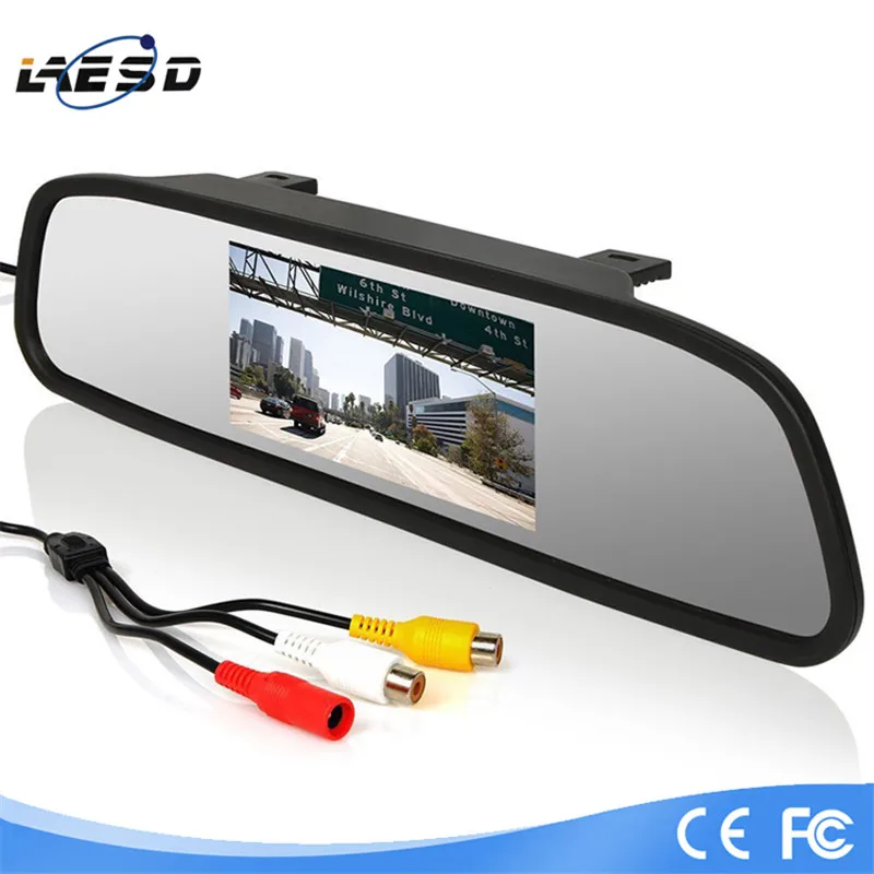 2 в 1 автомобильная светодиодная камера заднего вида ночного видения с HD 4 3