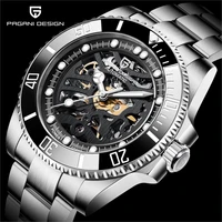 pagani design 2021 new fashion casual men automatic mechanical watch sapphire hollow design waterproof sports watch montre homme