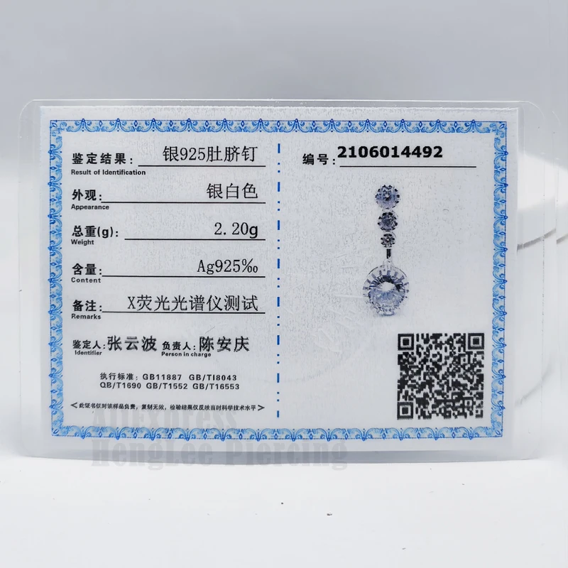 

Cubic Zircon Navel Ring Bar Barbell Drop Dangle Body Piercing 925 Sterling Silver Belly Button Rings Women Body Jewelry