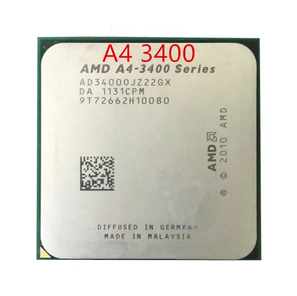 Процессор AMD A4 3400 2 7 ГГц 1 Мб 65 Вт двухъядерный процессор FM1 бесплатная доставка