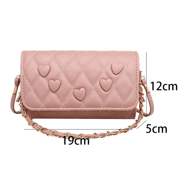 

New Lingge Chain Shoulder Bag Women's Korean Crossbody Bag Casual Fashion Small Fresh Leather Handbags