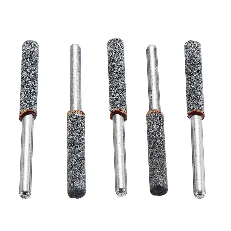 

5pcs 3/16 Inch Grinding Head Stone Diamond Chainsaw Sharpener Burr Stone Set Abrasive Rotary Tool For Drill Polishing Machine