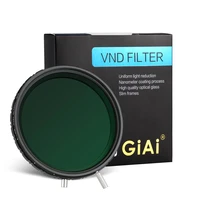 giai pro nd2 32 no x variable nd filter nano coating adjustable neutral density camera lens 82mm 77mm 72mm 67mm