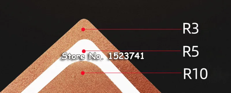 Бесплатная доставка R3 R5 R10 радиус 3 5 10 мм ручной профессиональный ПВХ Карточка