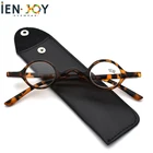 Очки для чтения IENJOY в стиле ретро с круглой оправой мужские очки с чехлом мужские очки по рецепту 1,0 1,5 2,0 2,5 3,0