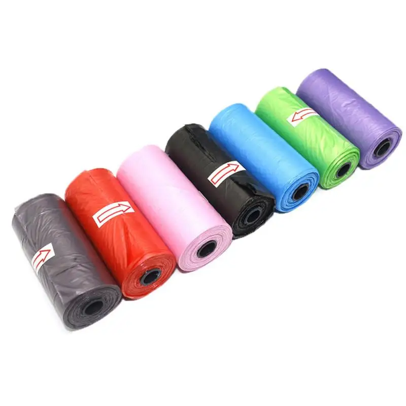 

1Roll 15pcs Degradable Pet Waste Poop Bags Dog Cat Clean Up Refill Garbage Bag Dog Poop Bag Waste Bags Dispenser Outdoor Clean