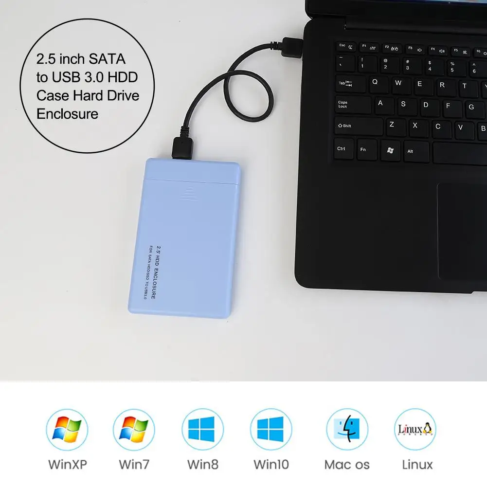 2 5 дюймов SATA USB 3 0 адаптер жесткого диска чехол ГБ/сек. корпус для с кабель передачи
