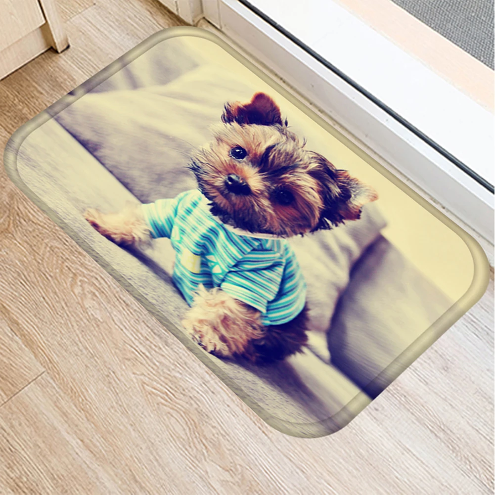 Нескользящий коврик для входной двери напольные коврики с принтом кошек и собак