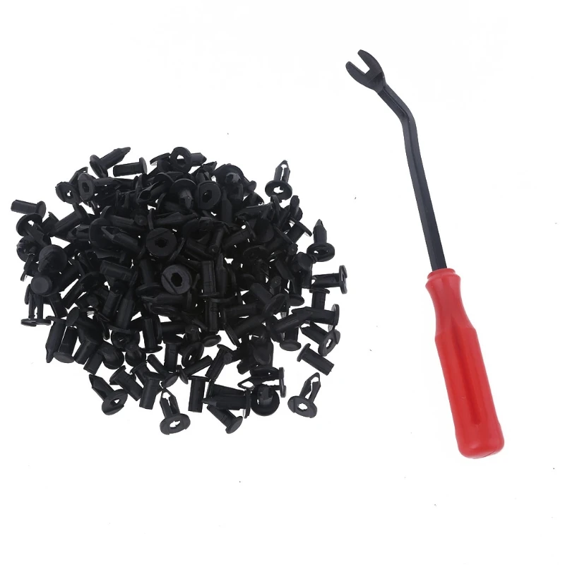 

Car Retainer Clips Black Bumper Clips Set with Auto Fastener Removal Tools Most Popular Sizes Vehicle Trim Tools