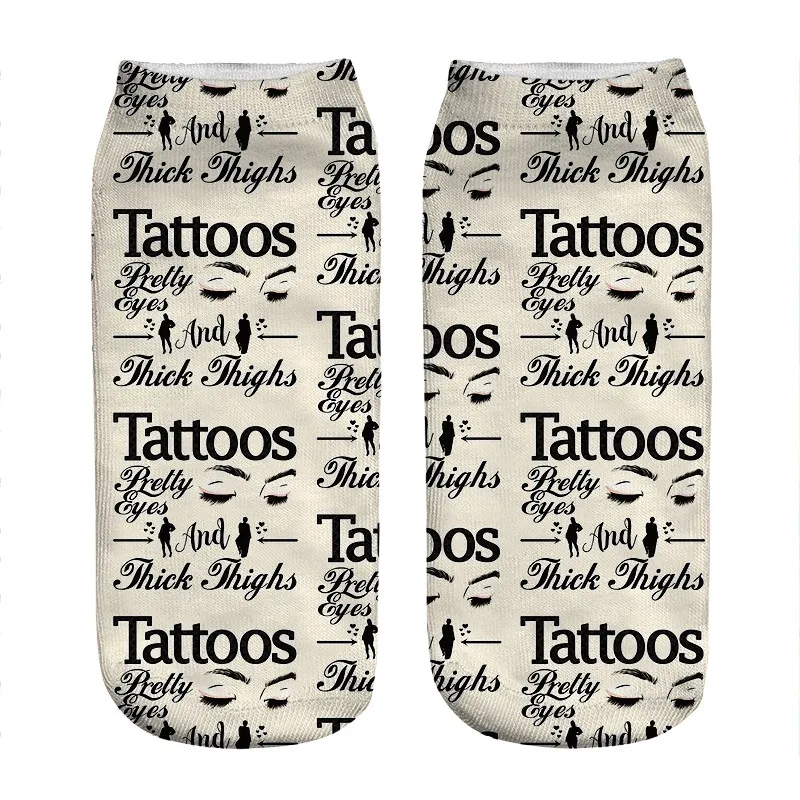 

Женские носки кавайные красивые носки с принтом глаз и густых бедер женские носки Харадзюку счастливые забавные новые милые подарочные нос...