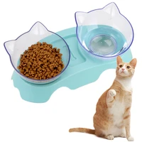 hilife double cat bowls dog food feeder water dispenser drinking dish puppy kitten bowl pet product