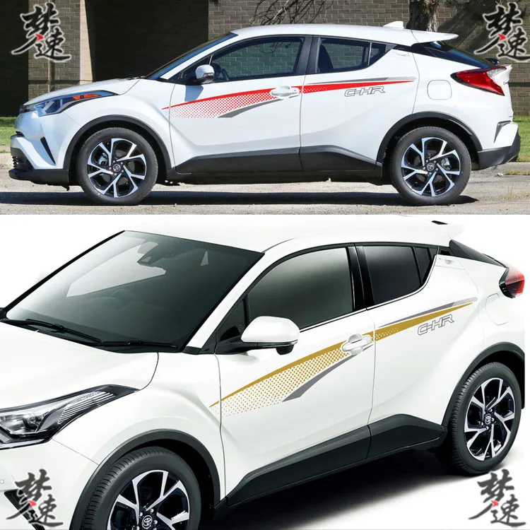 

Car stickers FOR Toyota C-HR on both sides of the door personalized car stickers IZOA body color strip stickers decoration