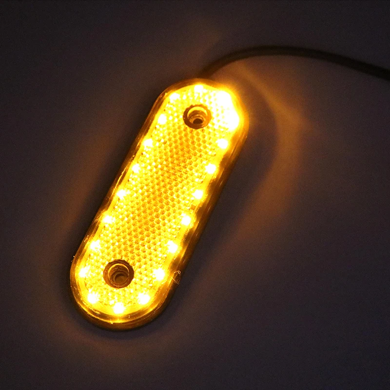 10 шт. белый 24 В светодиодный автомобильный боковой маркер прицеп грузовик