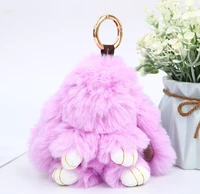 15cm kawaii toy rabbit keychain pendant soft bunny for bag ornament keychain hanging accessorie fashion small toy bunny for kids
