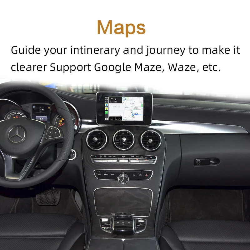 Sinairyu беспроводной Apple Carplay Car play модифицированный S класс 15 19 NTG 5 W222 для Mercedes Android
