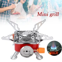 mini safe and durable barbecue grill outdoor portable folding small square stove camping gas stove durable estufa de camping