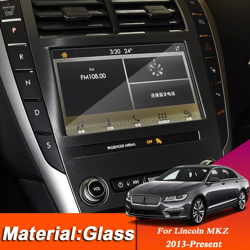 

Car Styling GPS Navigation Screen Glass Protective Film Sticker For Lincoln MKZ 2013-Present Internal Auto Accessories