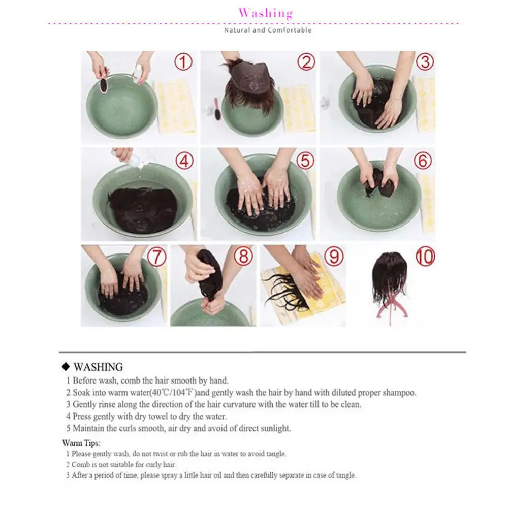 

Women Black Long Curly Wavy Hair Wig Lace Cap Simulated Scalp Elastic Hairpiece