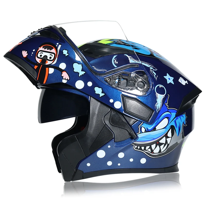 

JIEKAI Motorcycle Flip Up Helmet Winter DOT ECE Motocross Capacete Moto Casque Quad Dirt Bike Helmets Racing Safety Casco