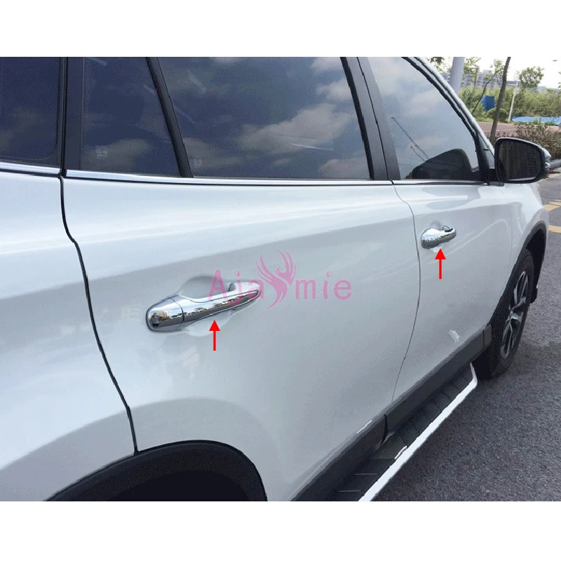Хромированная накладка на дверную ручку для Toyota RAV4 2014 2015 2016 2017 | Автомобили и