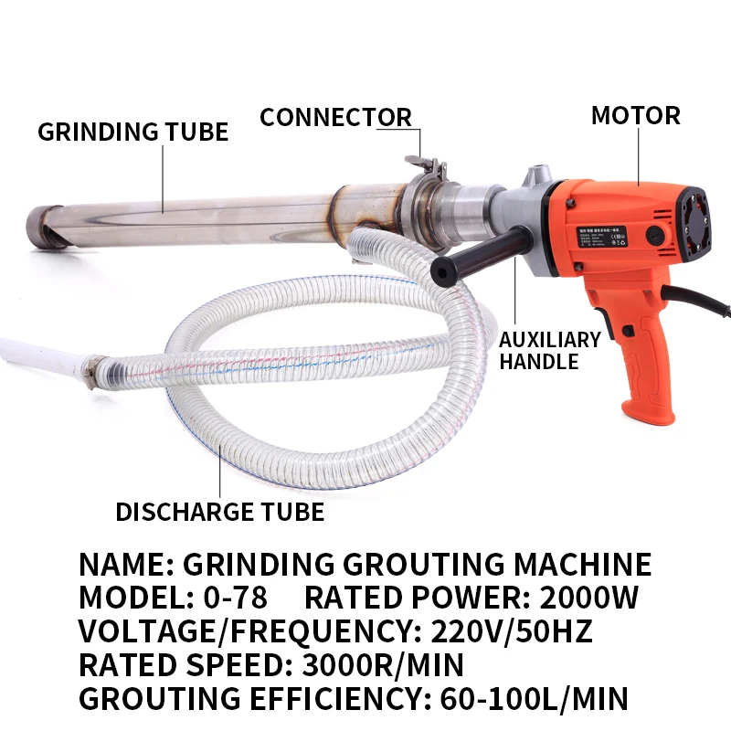2000 Вт шлифовальный станок для смешивания шпаклевки подачи дверных соединений