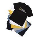 NATIONAL GEOGRAPHIC официальная большой логотип половина футболки с короткими рукавами и Для мужчин одежда