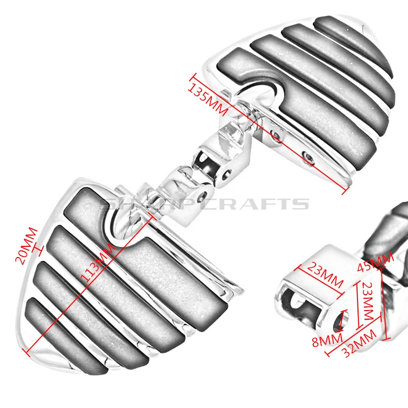 Подножки для мотоциклиста для Honda GoldWing GL1500 88-00 Shadow 1100 ACE Tourer 97-03 Valkyrie 97-04
