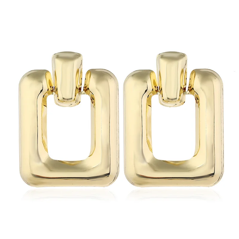 Женские серьги сердечки ZA европейские богемные металлические золотого цвета