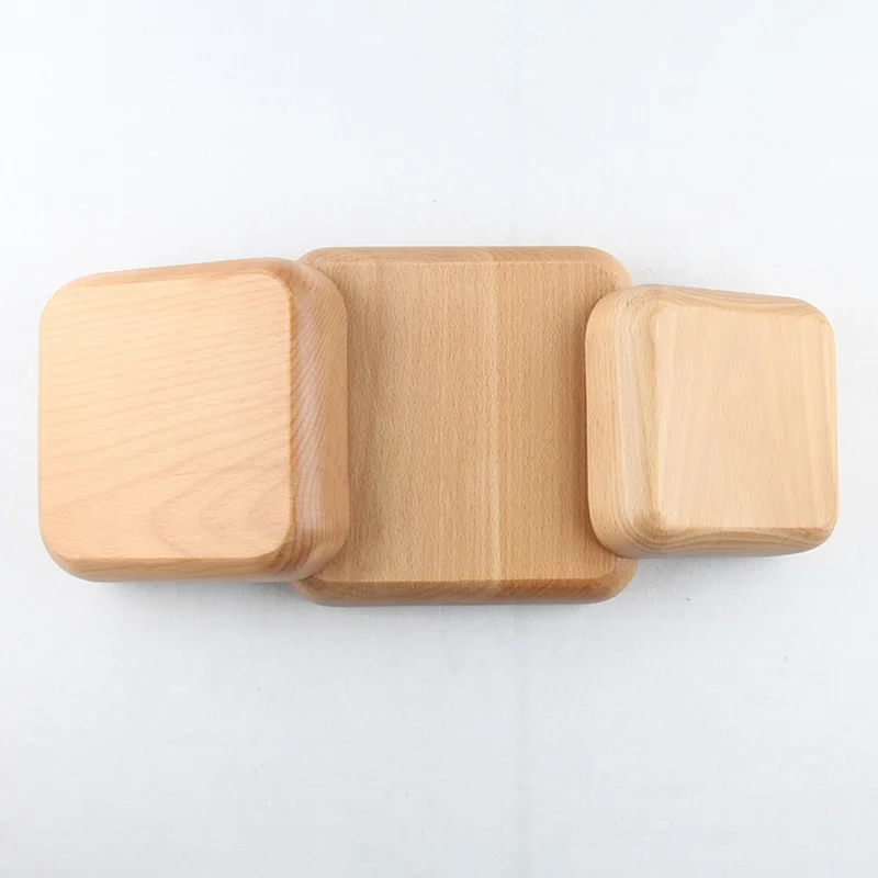 Квадратная чаша из цельного дерева кухонные аксессуары 4 вида чаш для еды