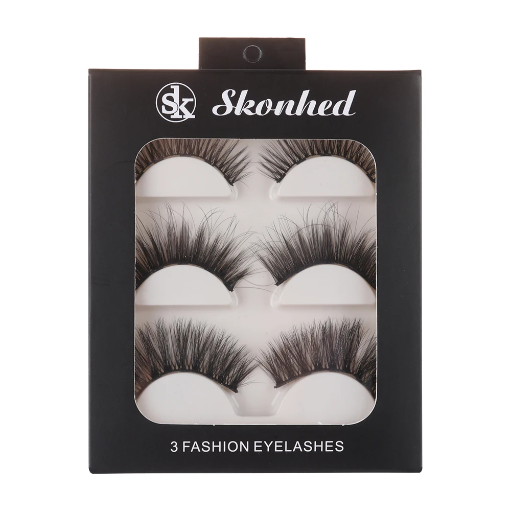 3 пары смешанные размеры магнитные накладные ресницы для магнитной подводки