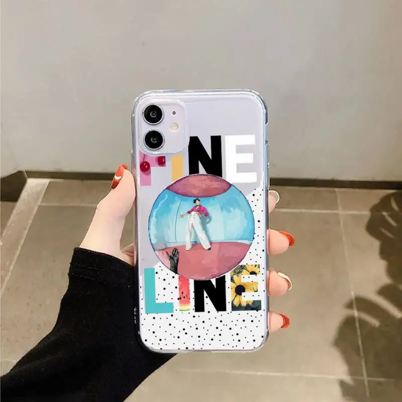 

Harry Styles love on Tour 2020 Phone Case Transparent for Clear iPhone case 11 12 mini pro XS MAX 8 7 6 6S Plus X 5S SE 2020 XR