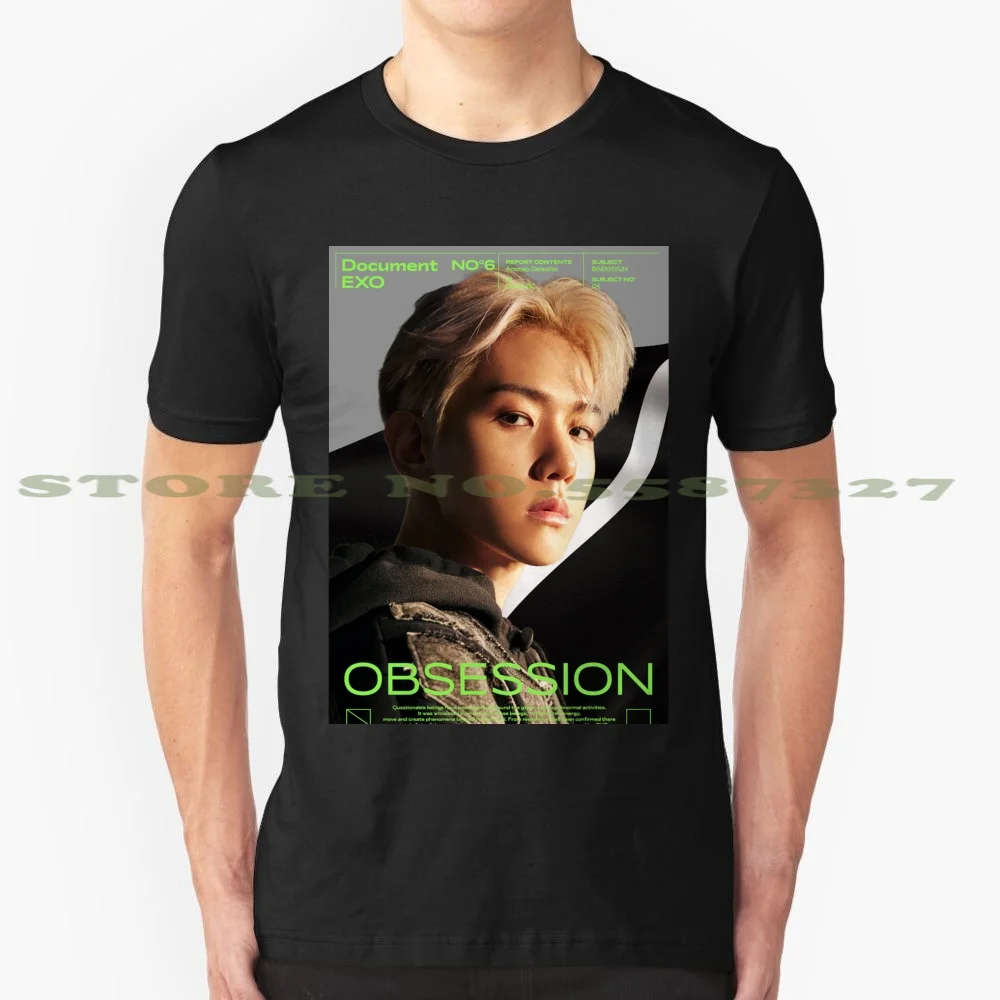 Модная Винтажная футболка без названия футболки Exo Suho Xiumin Baekhyun Chen Chanyeol D O Do Kai Sehun Lay