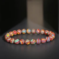 2020 colorful chakra stone beaded women bracelet 8mm charm men ethnic stretch bracelets fashion jewelry ab176