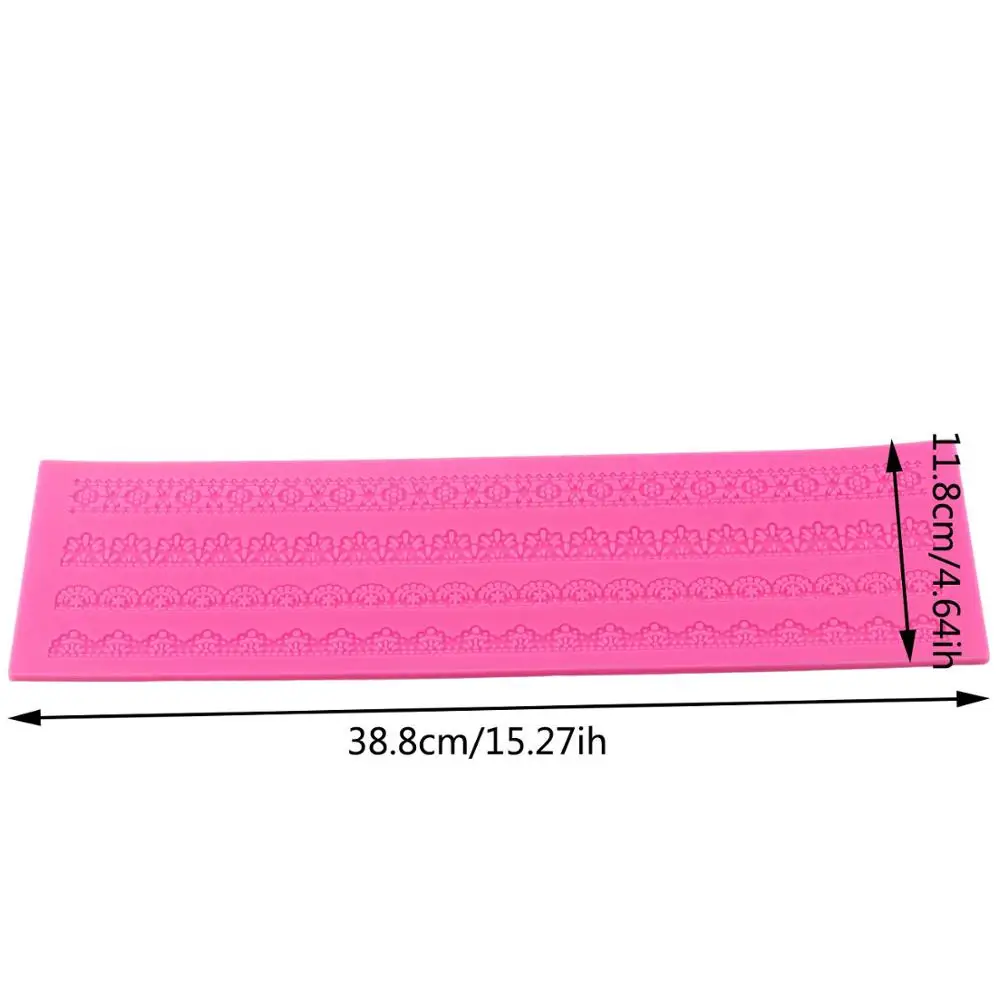 Силиконовый кружевной коврик для украшения торта тисненые Цветочные шнурки